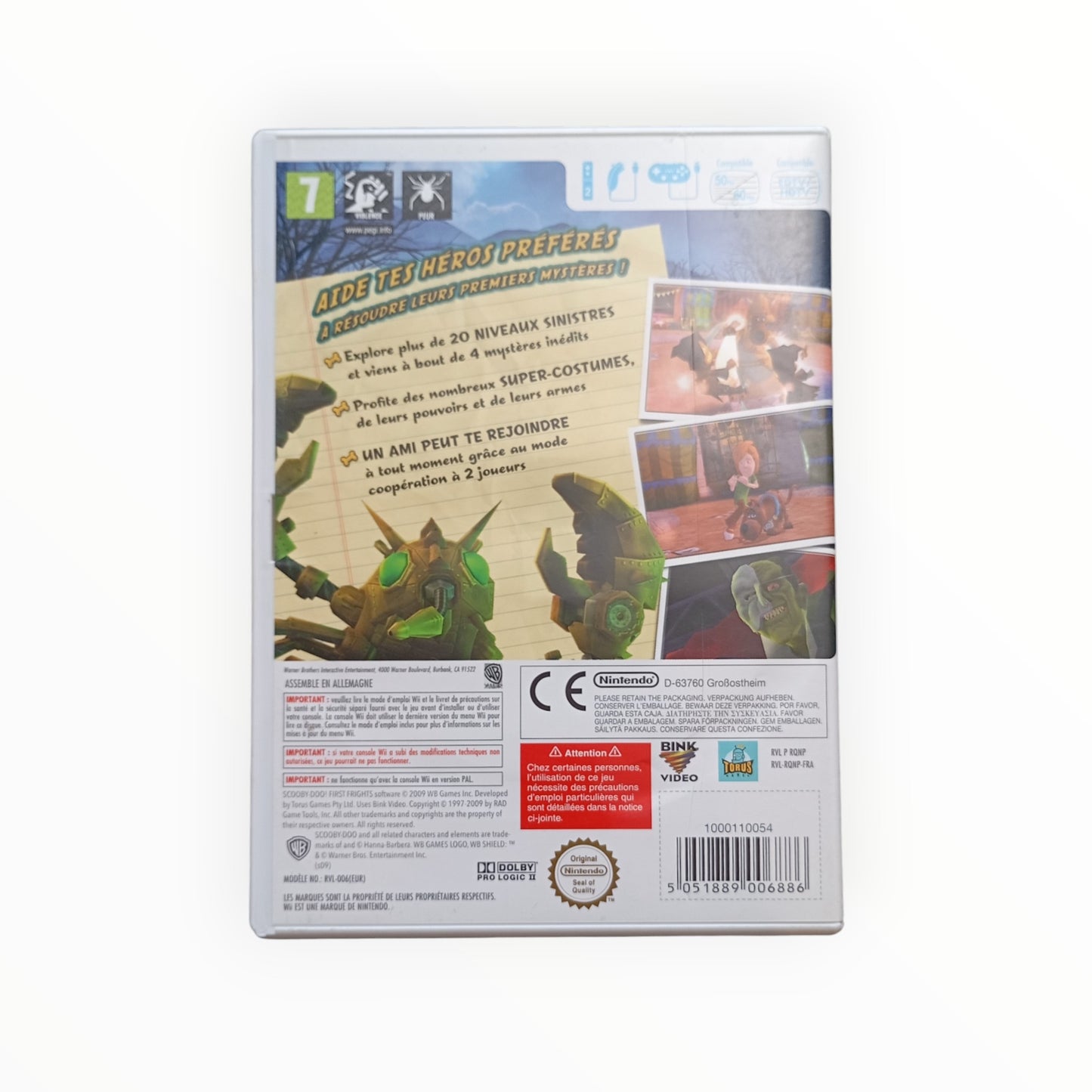 SCOOBY DOO OPERATION CHOCOTTES nintendo wii