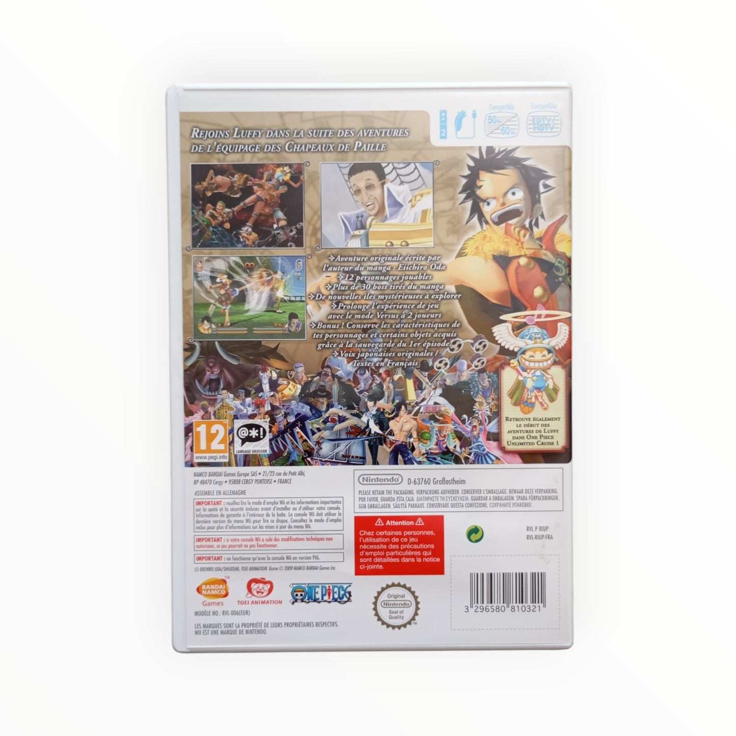 One Piece Unlimited Cruise 2 : L'Eveil d'un Héros Nintendo WII