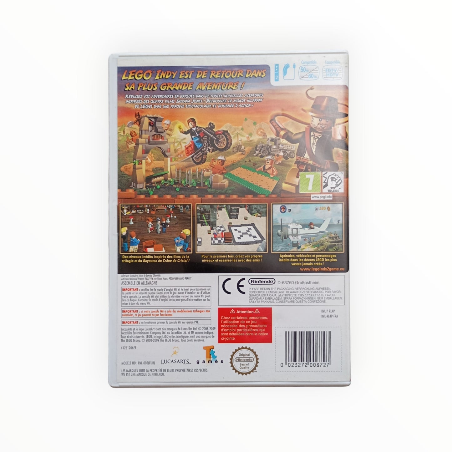 LEGO INDIANE JONES 2 nintendo wii
