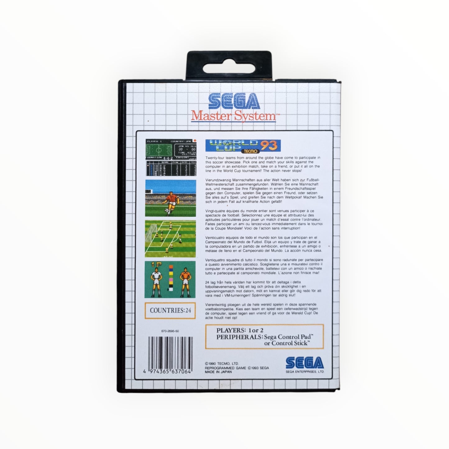 WORLD CUP 93 sega master system