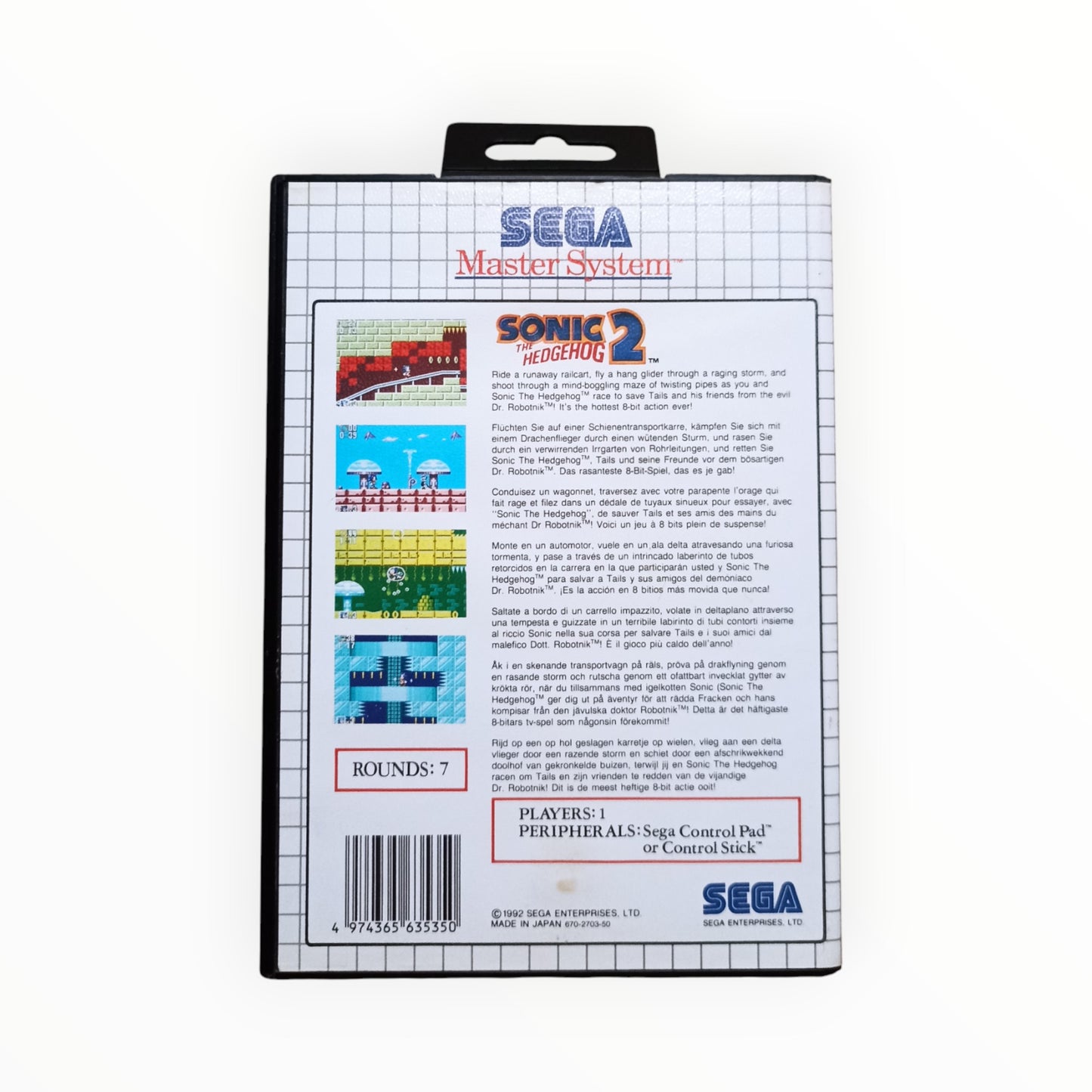 SONIC THE HEDGEHOG 2 sega master system