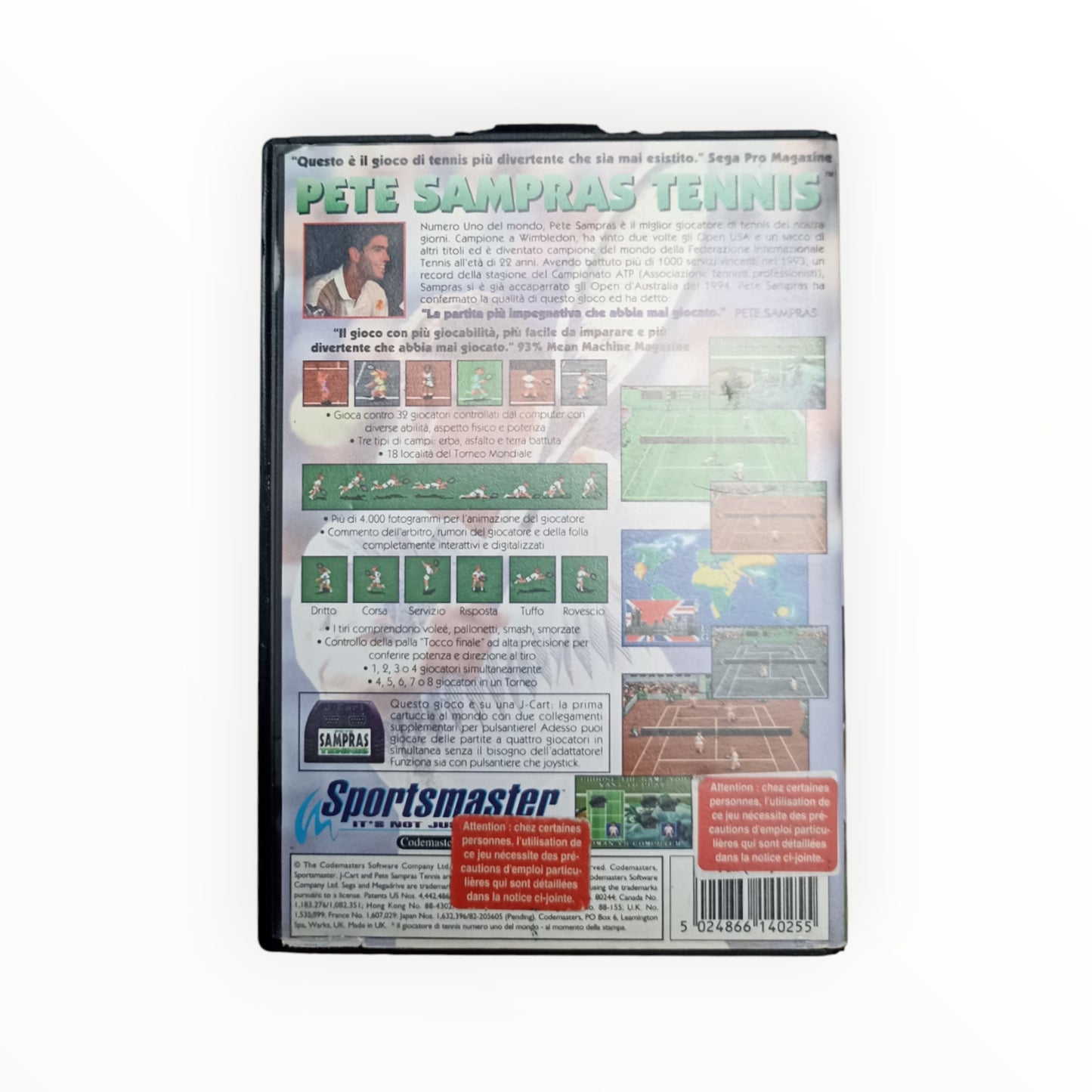 PETE SAMPRAS TENNIS sega mega drive