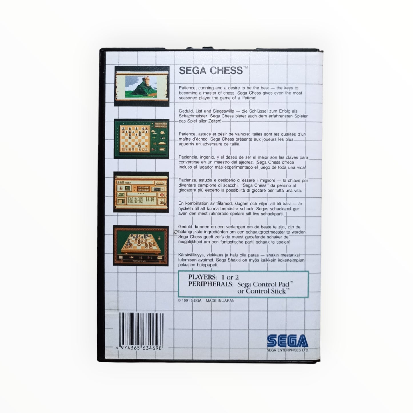 SEGA CHESS - Sega Master System
