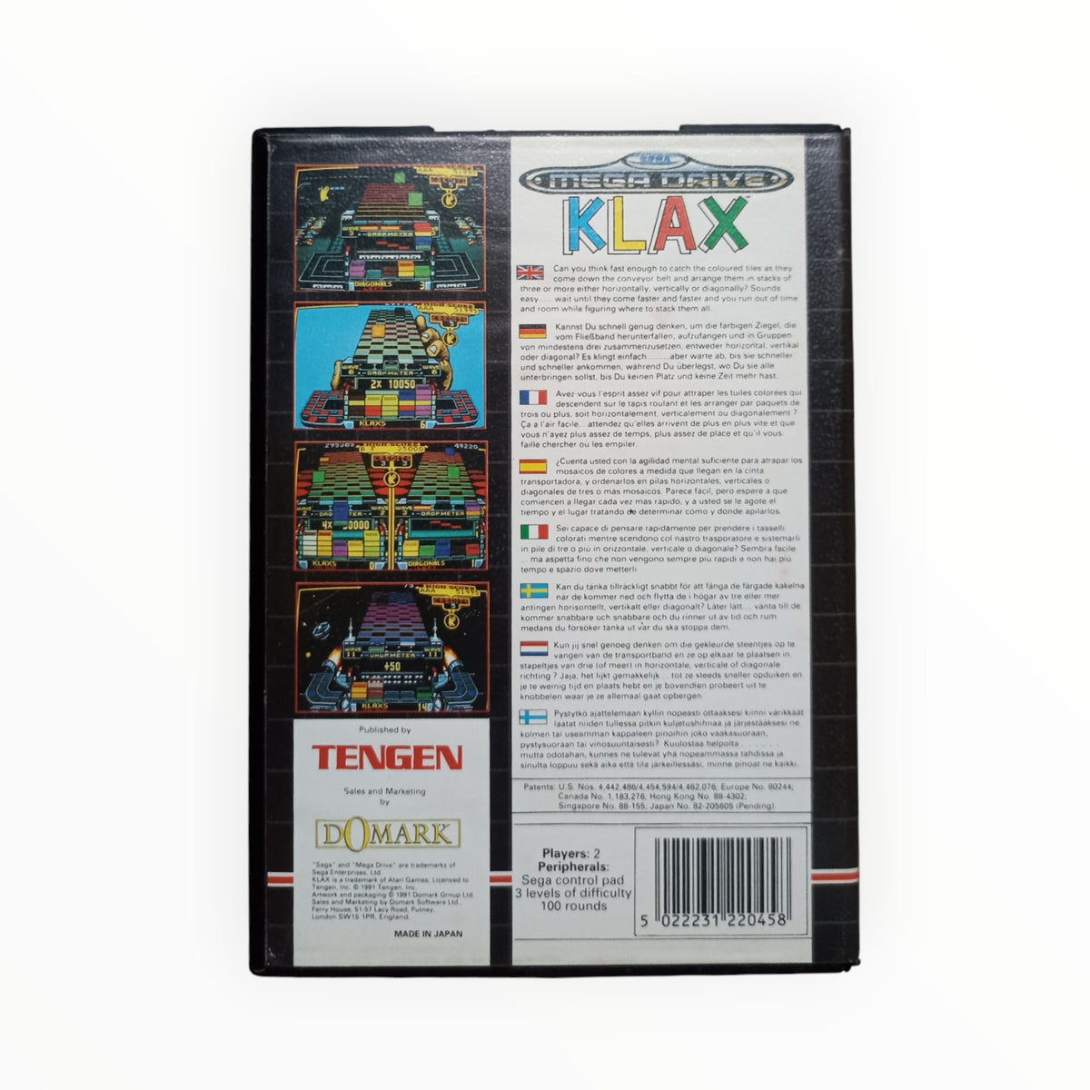 KLAX sega mega drive