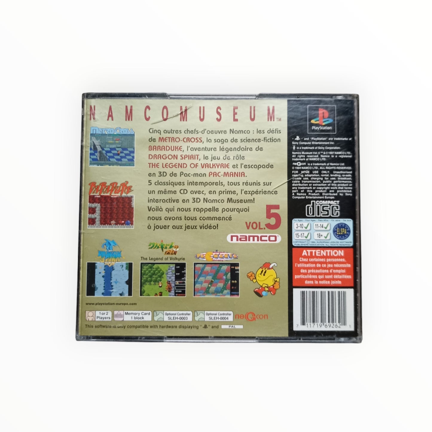 Namco Museum Vol.5 playstation 1 (PS1)