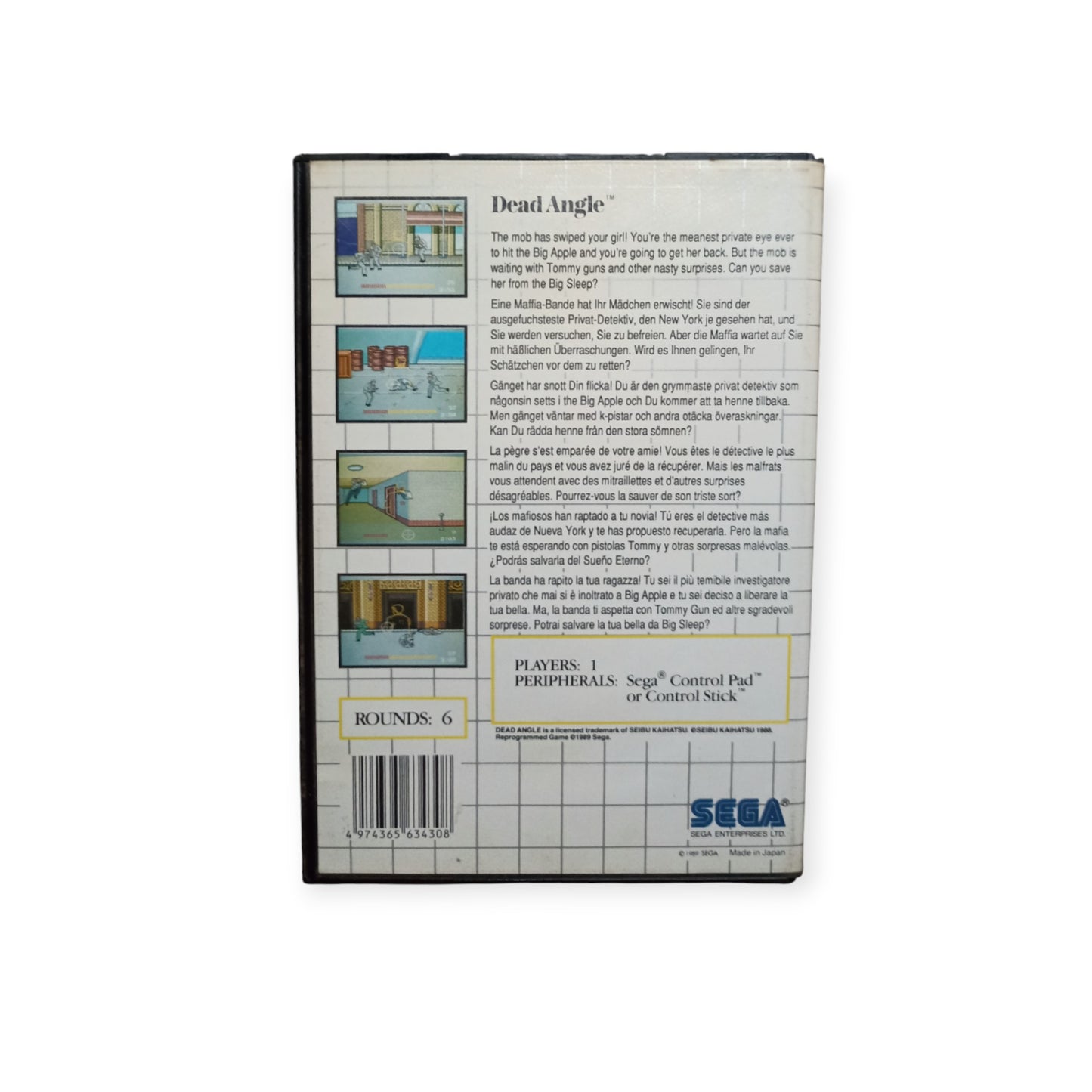 Dead Angle Master System