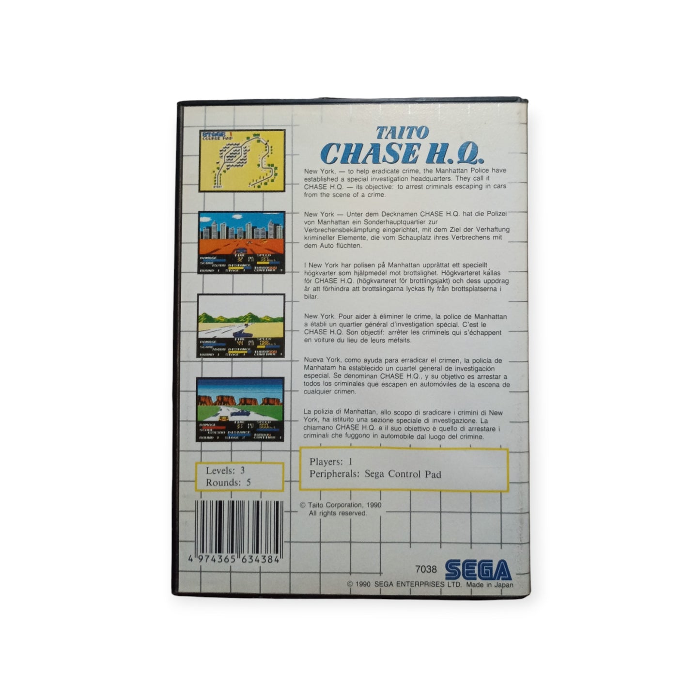 Taito Chase H.Q Master System