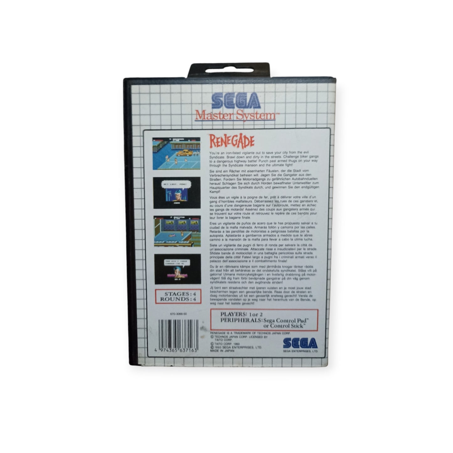 Renegade Master System