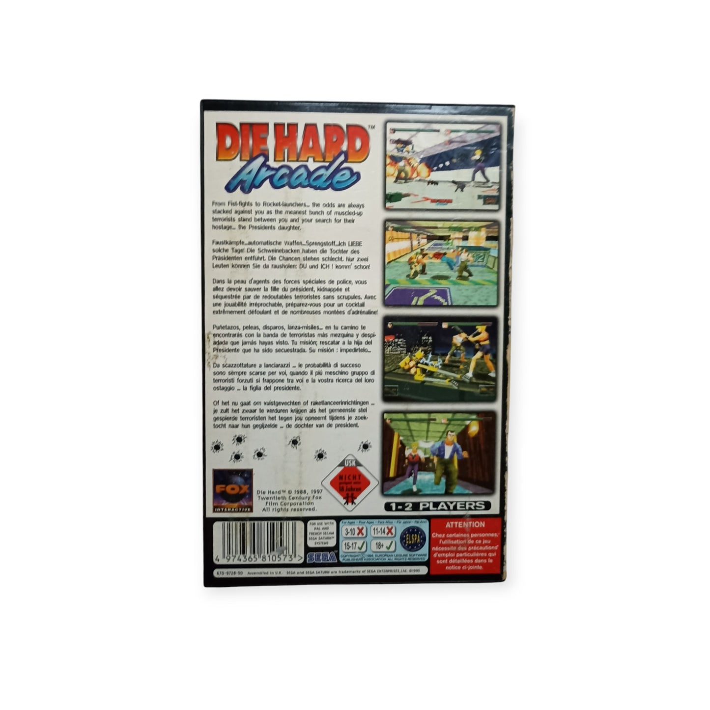Die hard Arcade Sega Saturn