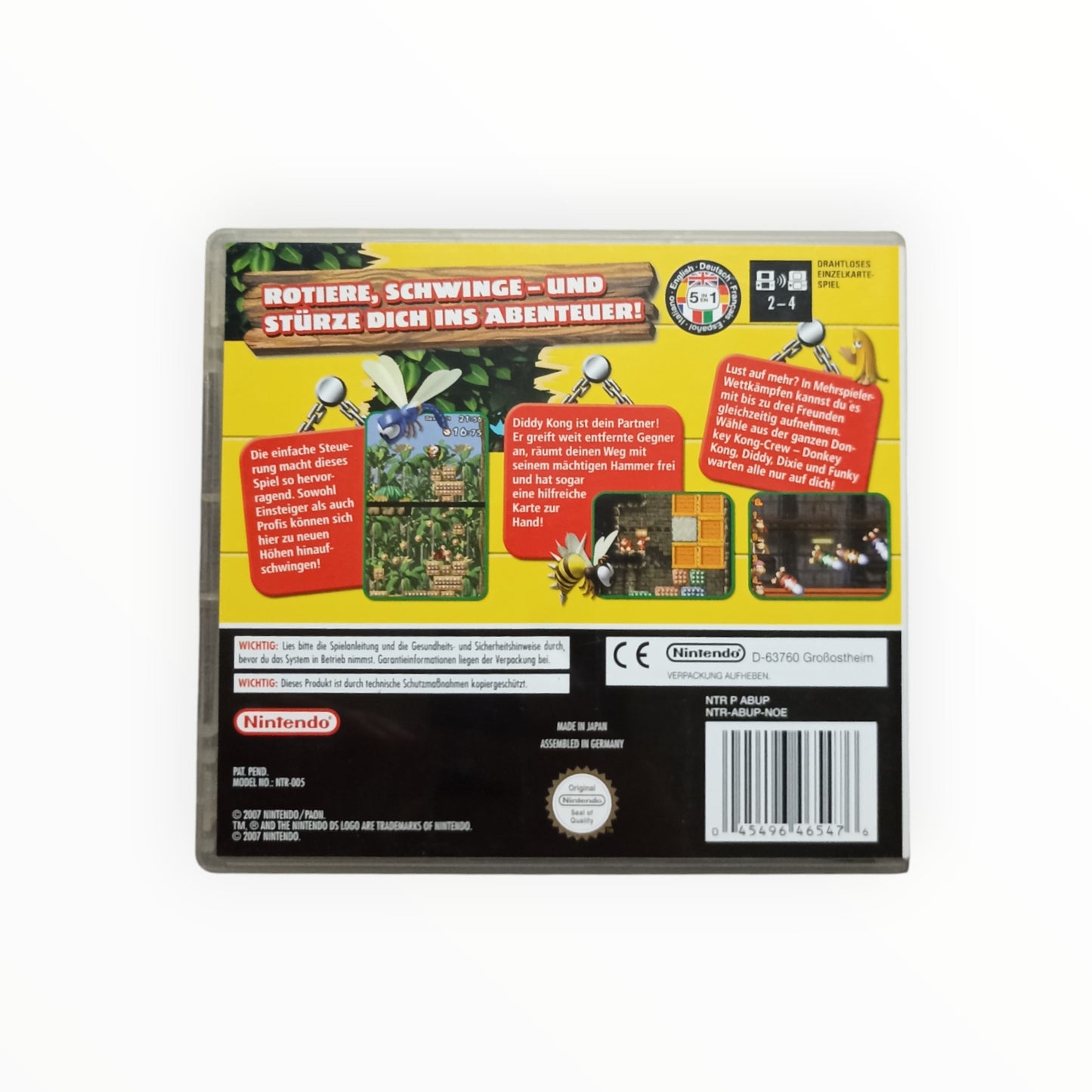 Donkey kong jungle climber nintendo DS Version Allemande (jouable en français)