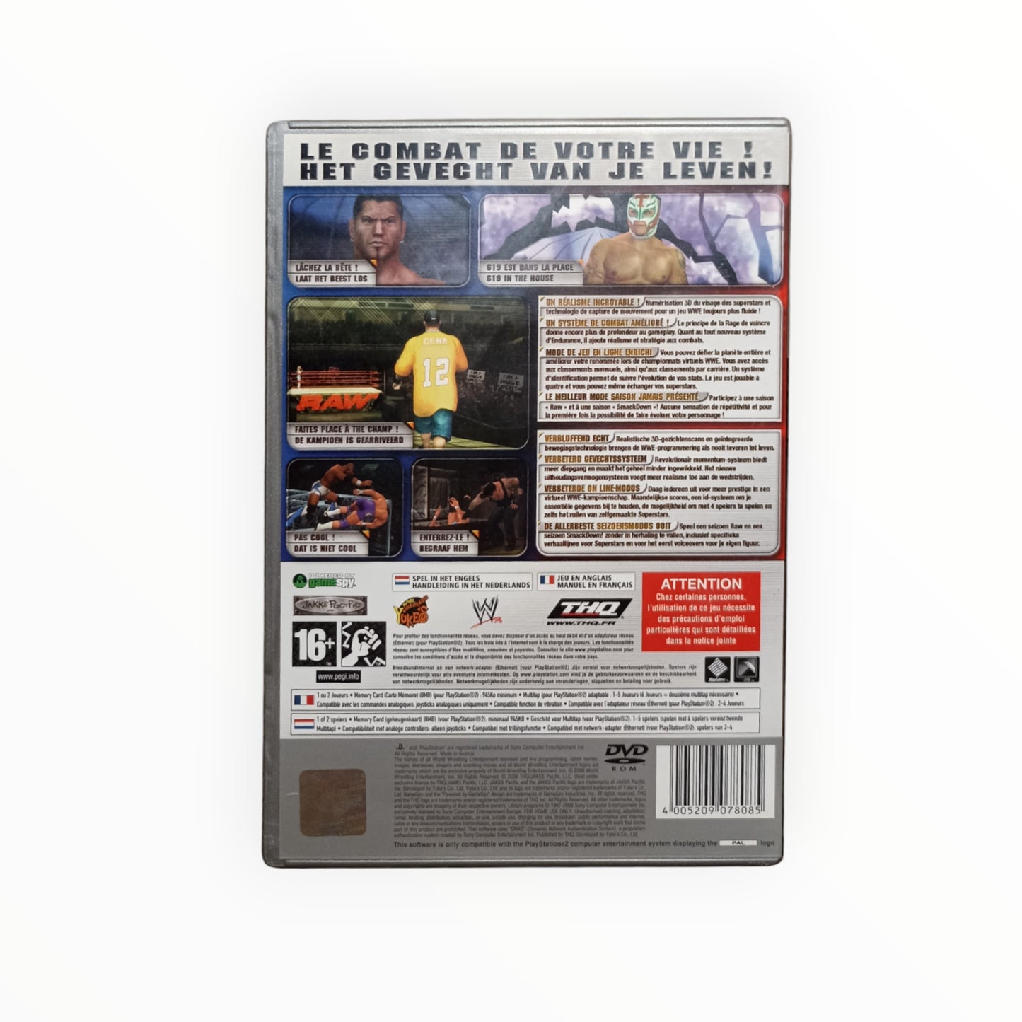 Smack down vs raw 2006 playstation 2 (PS2) Version Platinium