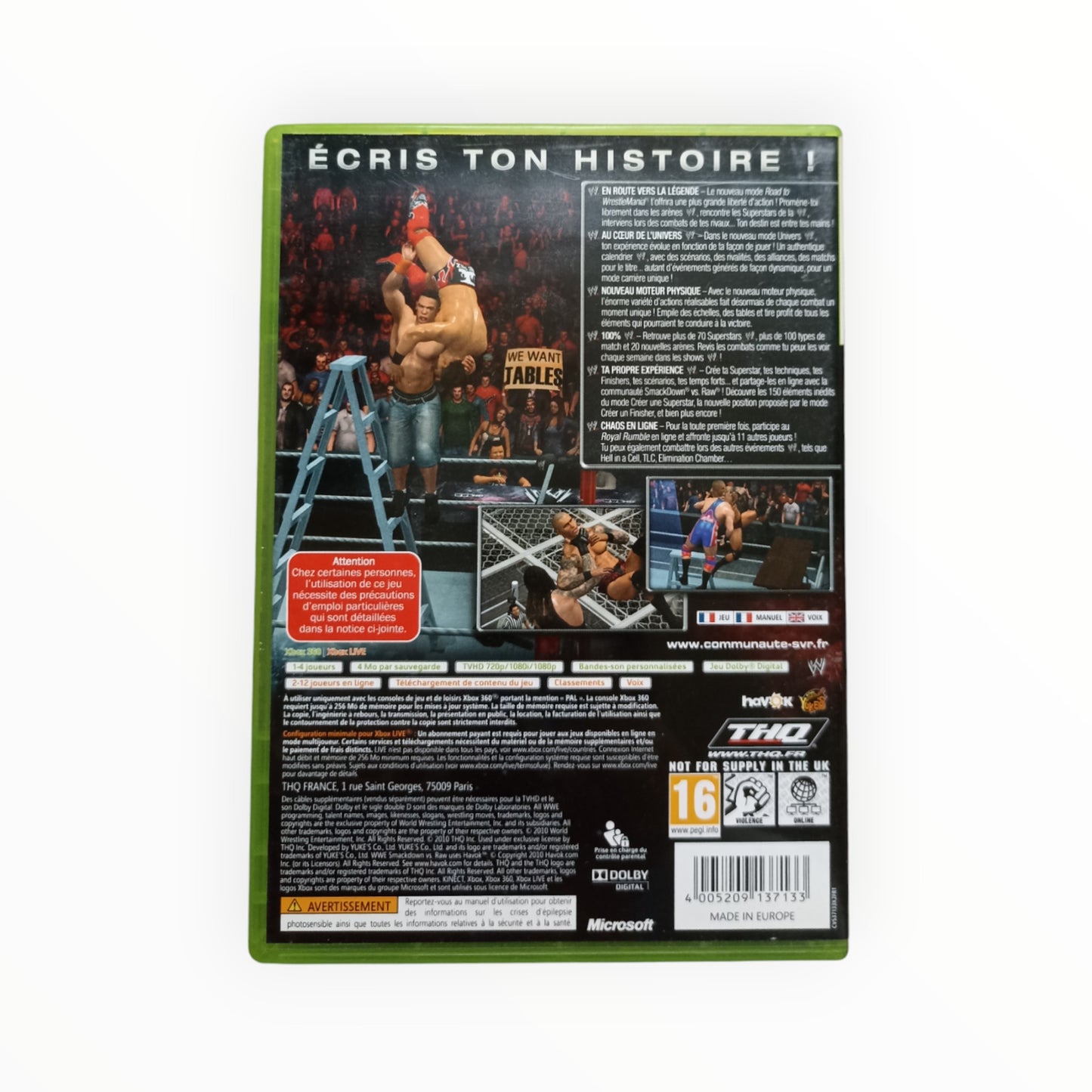 Smack down vs raw 2011 Xbox 360