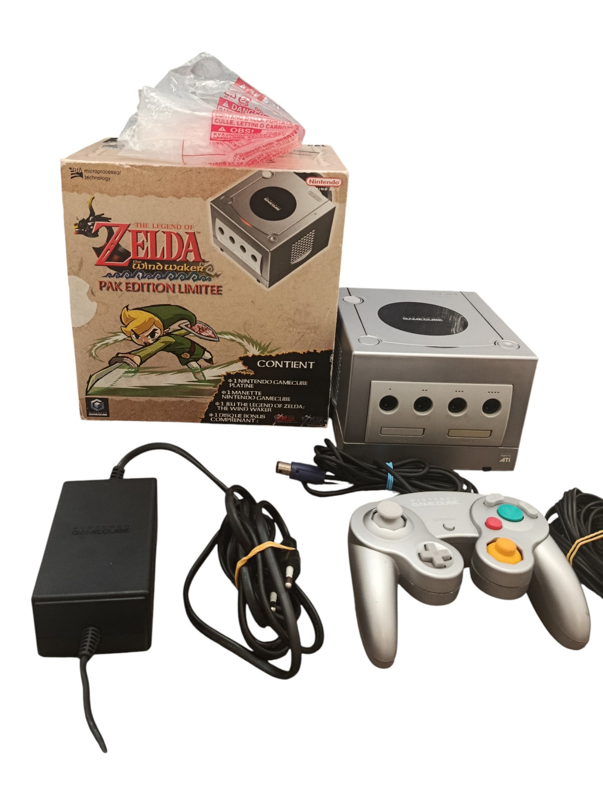 Pack Nintendo Gamecube The Legend of Zelda : The Wind Waker Edition Limitée Complet