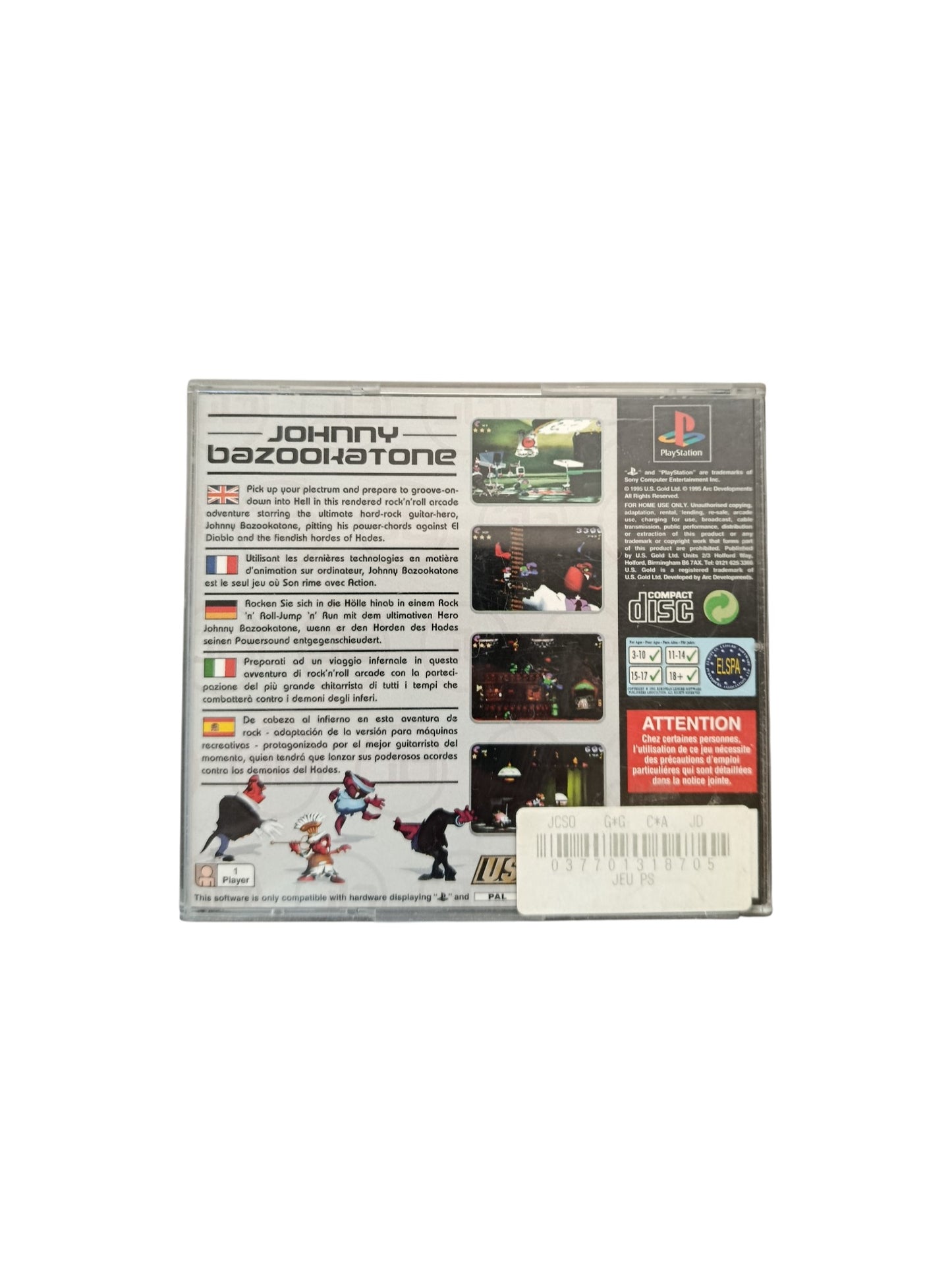 Johnny Bazookatone Playstation 1 (PS1)