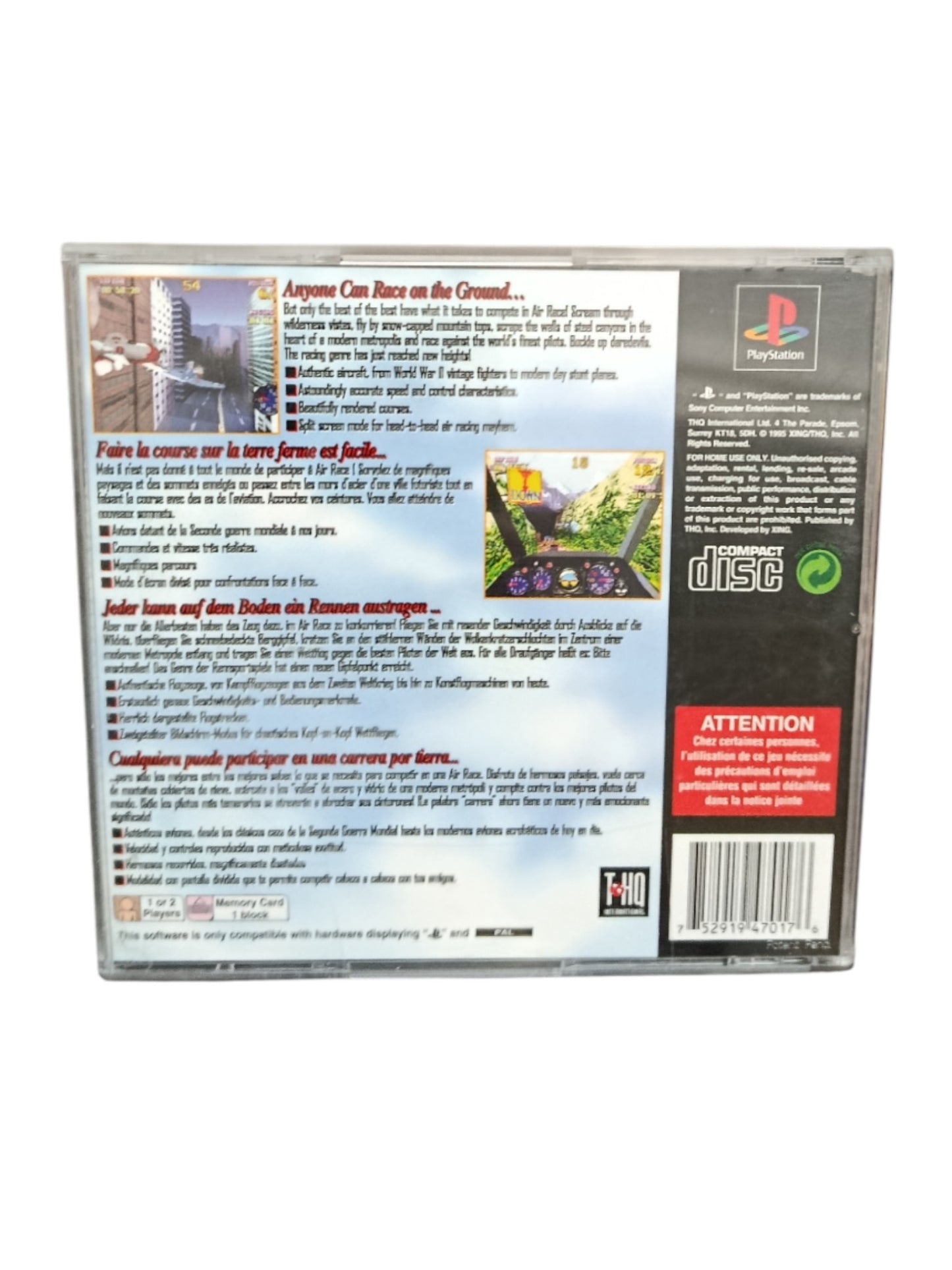 Air Race Playstation 1 (PS1)