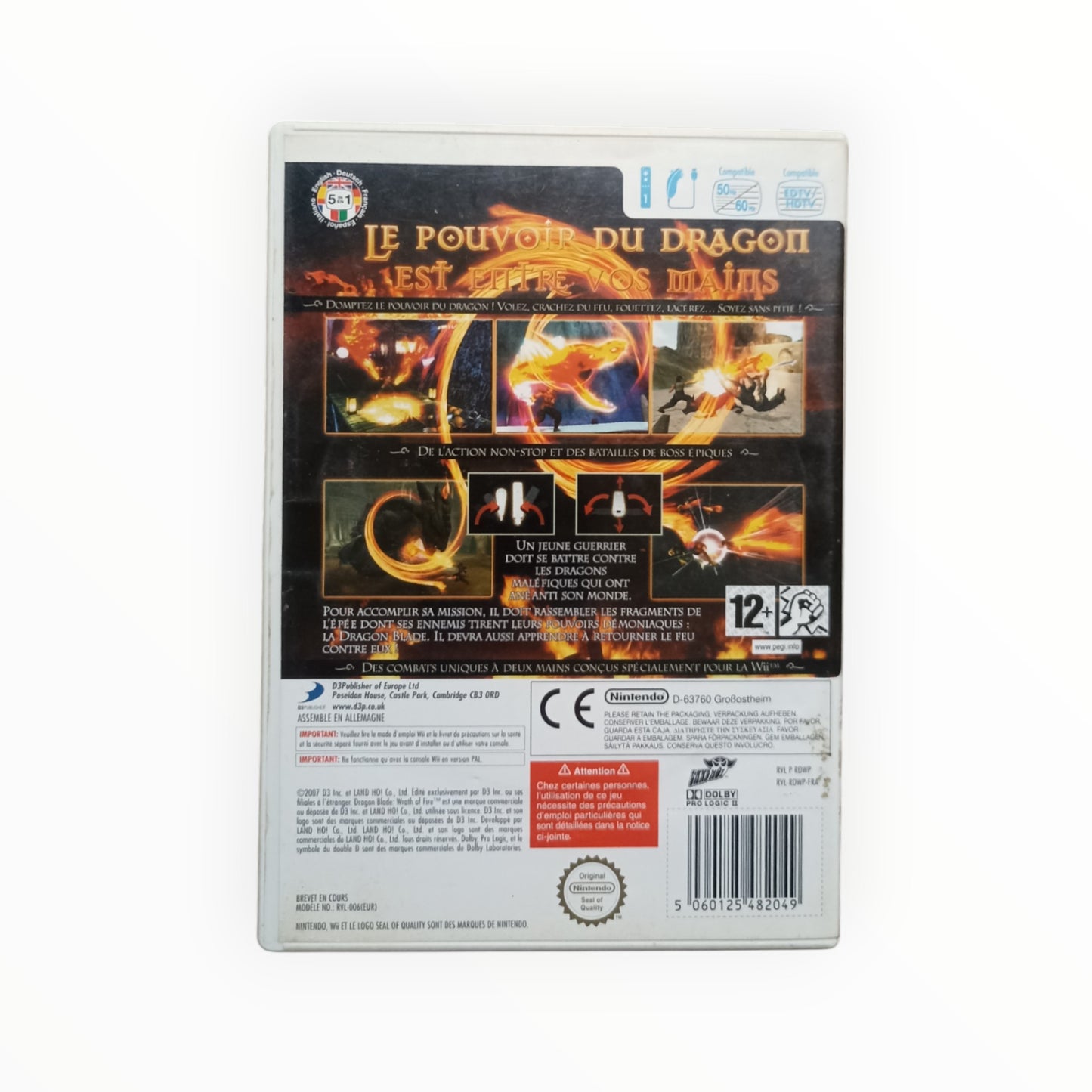 dragon blade wrath of fire nintendo WII