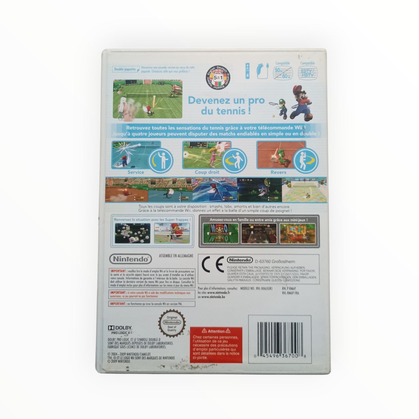 mario power tennis nintendo WII