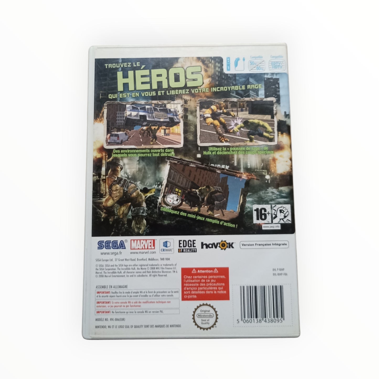 L'incroyable HULK nintendo WII
