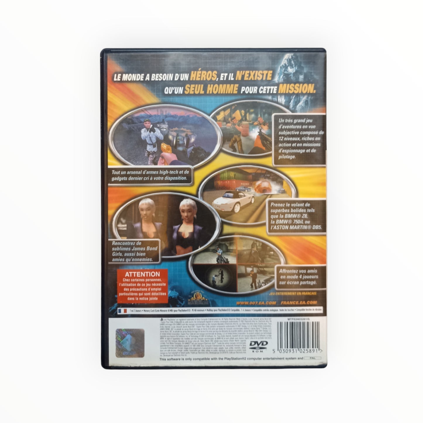 007 Espion pour Cible playstation 2 (PS2)