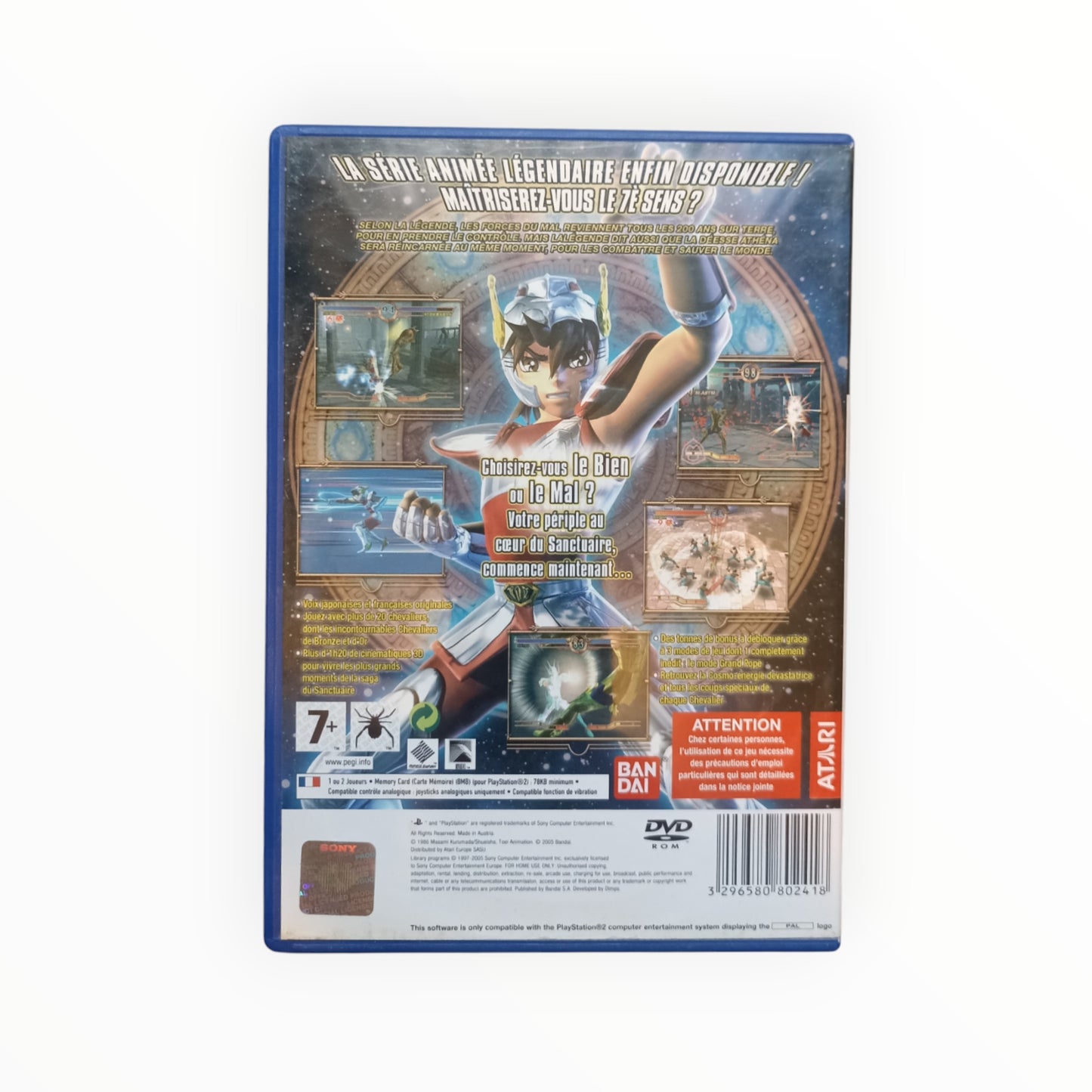 Saint Seiya : Les Chevaliers du Zodiaque : Le Sanctuaire Playstation 2 (PS2) (légèrement abimé)
