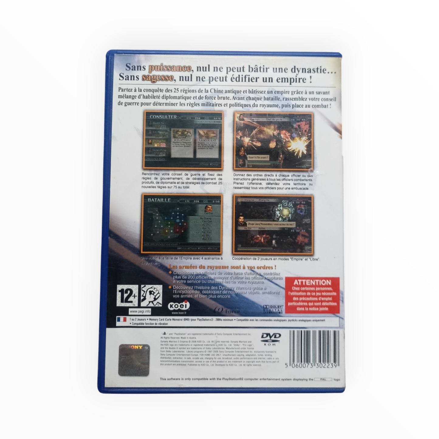 Dynasty Warriors 5 Empires - Playstation 2 (PS2)