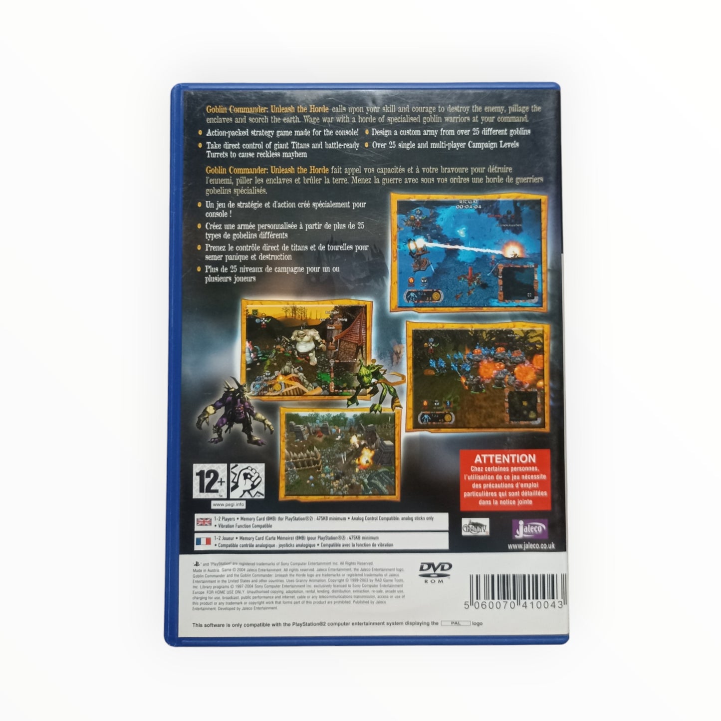 Goblin commander : unleash the horde playstation 2 (PS2)