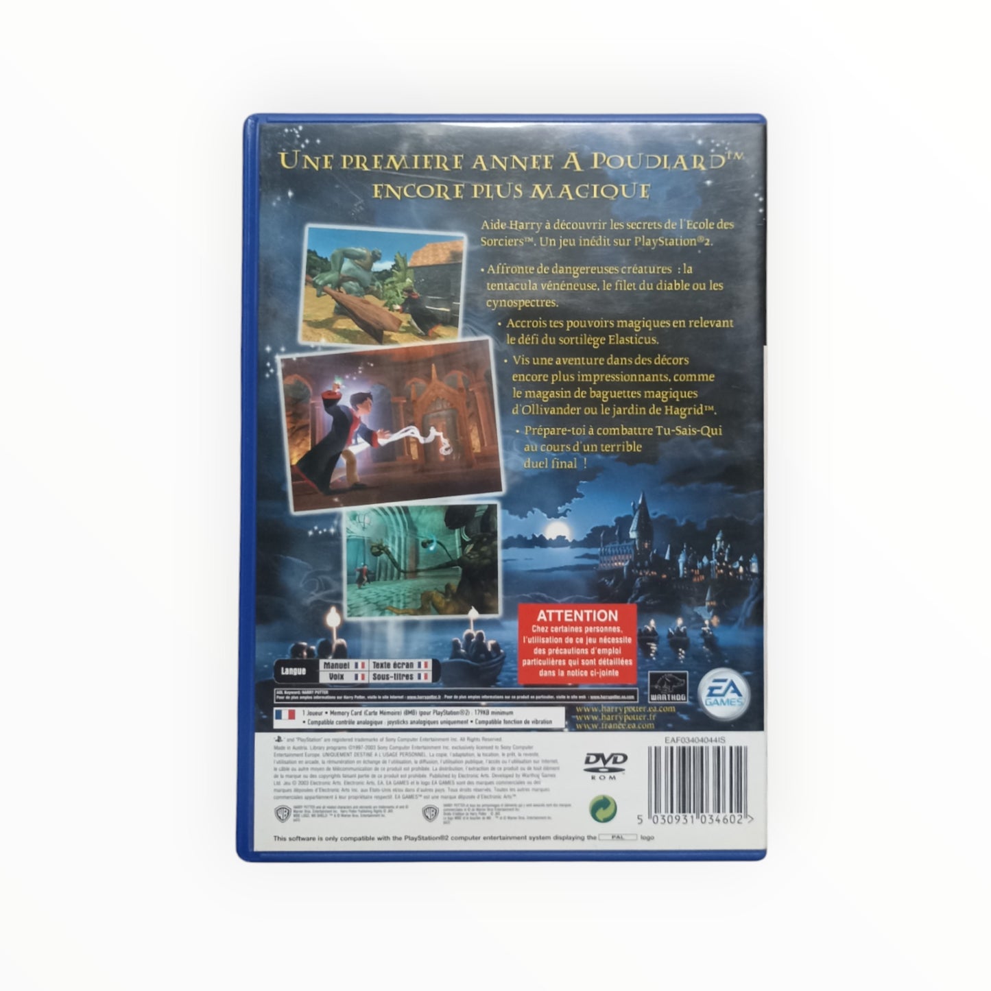 Harry Potter à l'École des Sorciers playstation 2 (PS2)