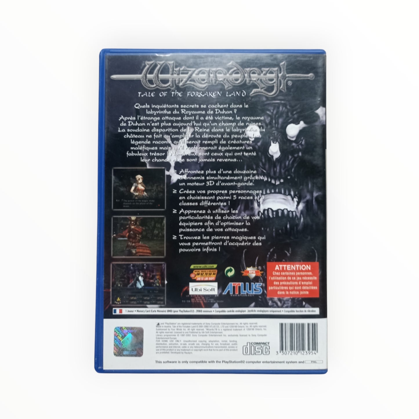 Wizardry : Tale of the Forsaken Land playstation 2 (PS2)