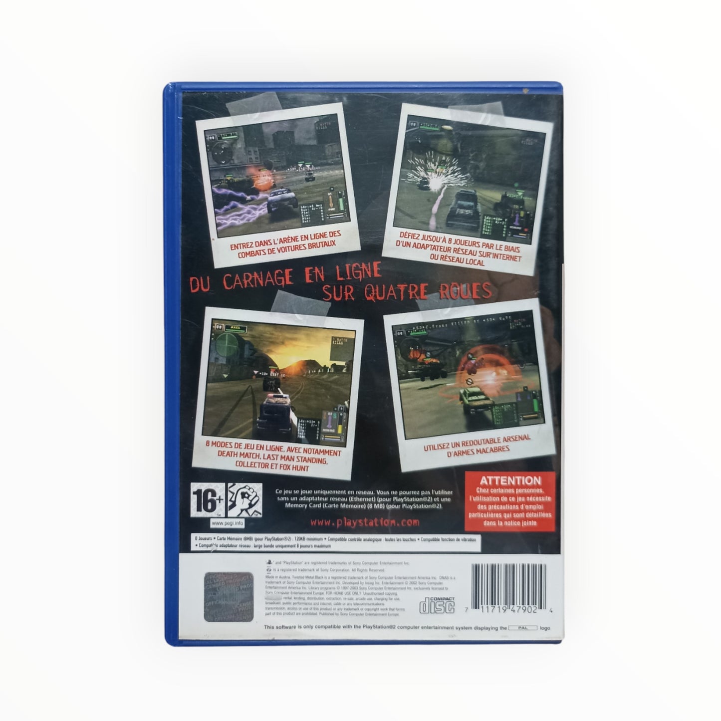 Twisted Metal : Black Online playstation 2 (PS2)