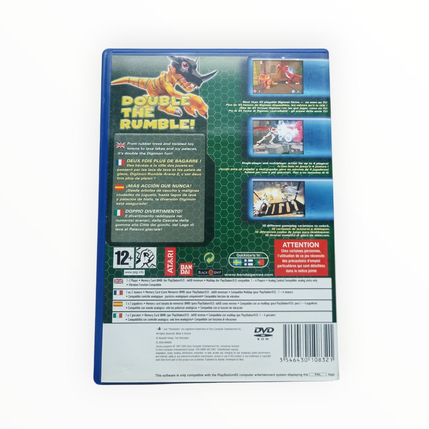 Digimon Rumble Arena 2 playstation 2 (PS2)