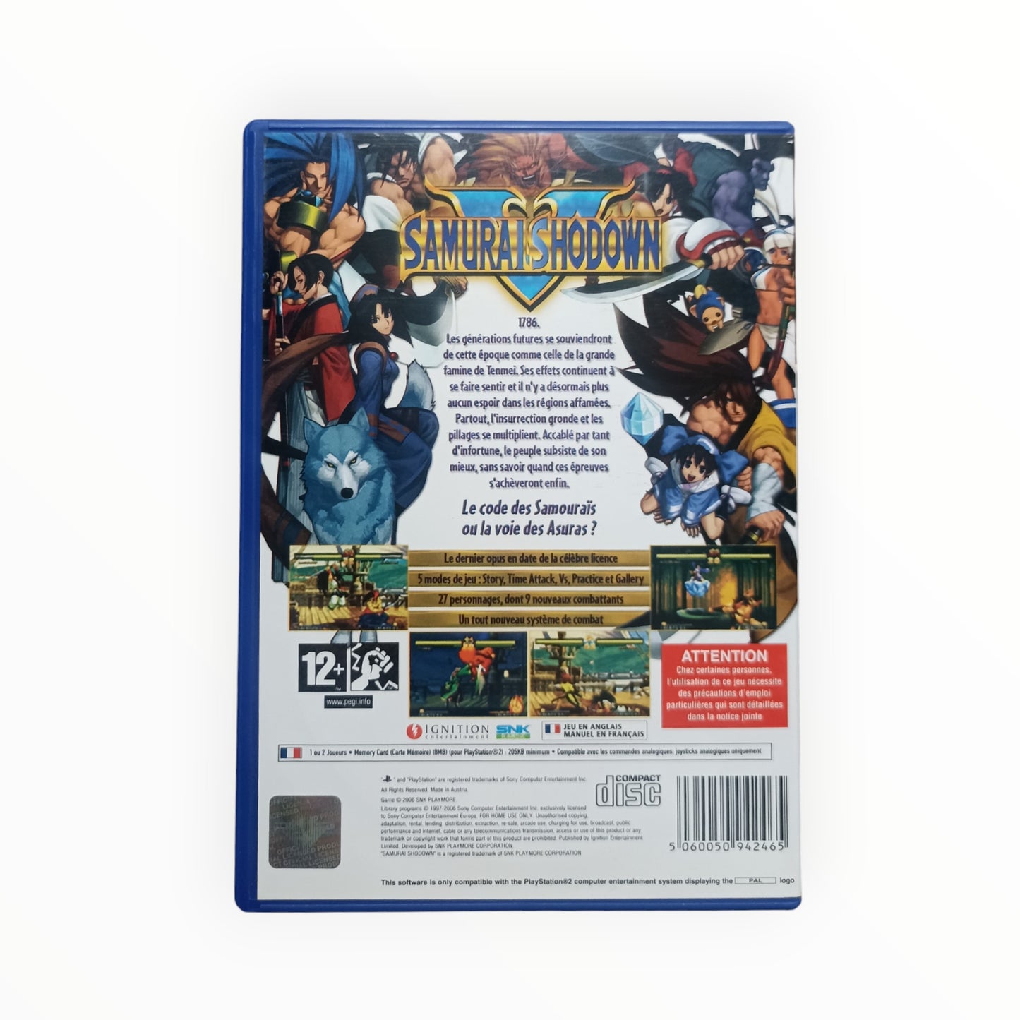Samurai Shodown (Samurai Spirits) sur PlayStation 2 (PS2)