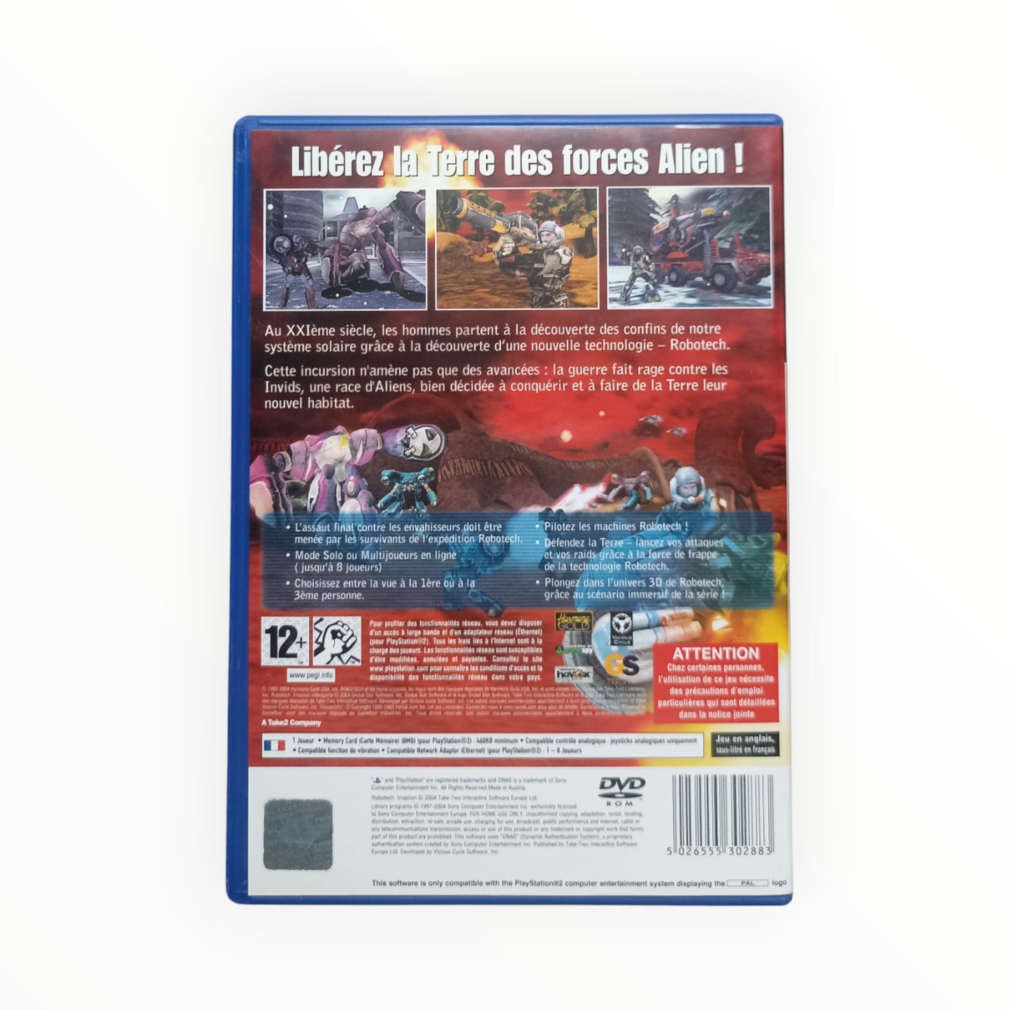 Robotech : Invasion playstation 2 (PS2)