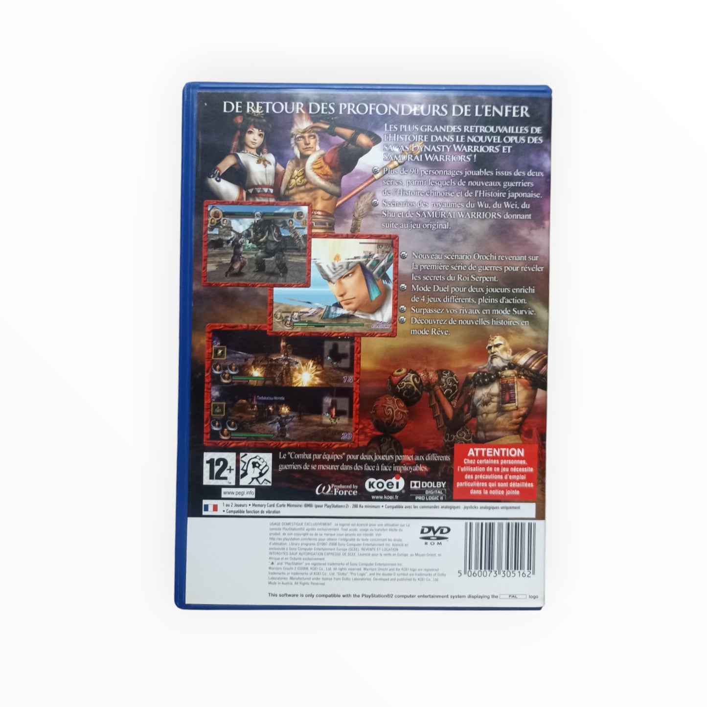 Warriors Orochi 2 playstation 2 (PS2)