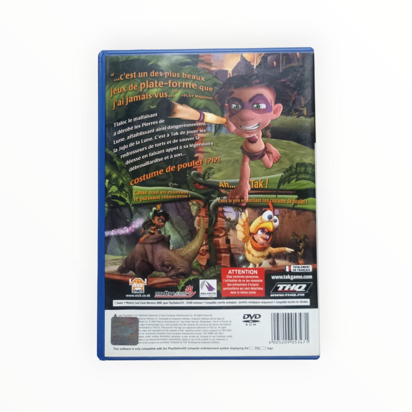 Tak et le Pouvoir de Juju playstation 2 (PS2)