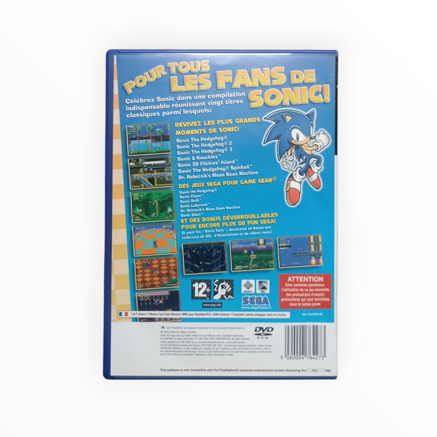 Sonic Mega Collection Plus playstation 2 (PS2)