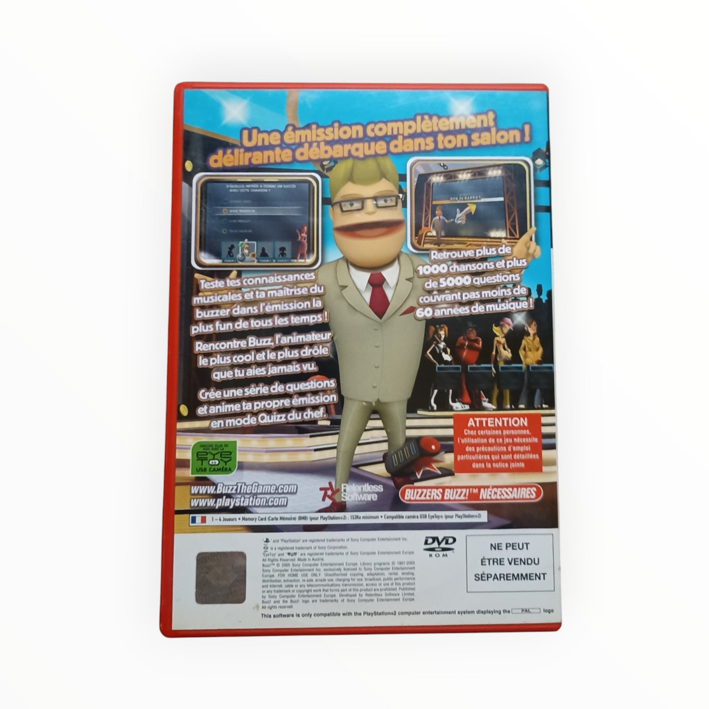 Buzz!: Le Quizz Musical playstation 2 (PS2)