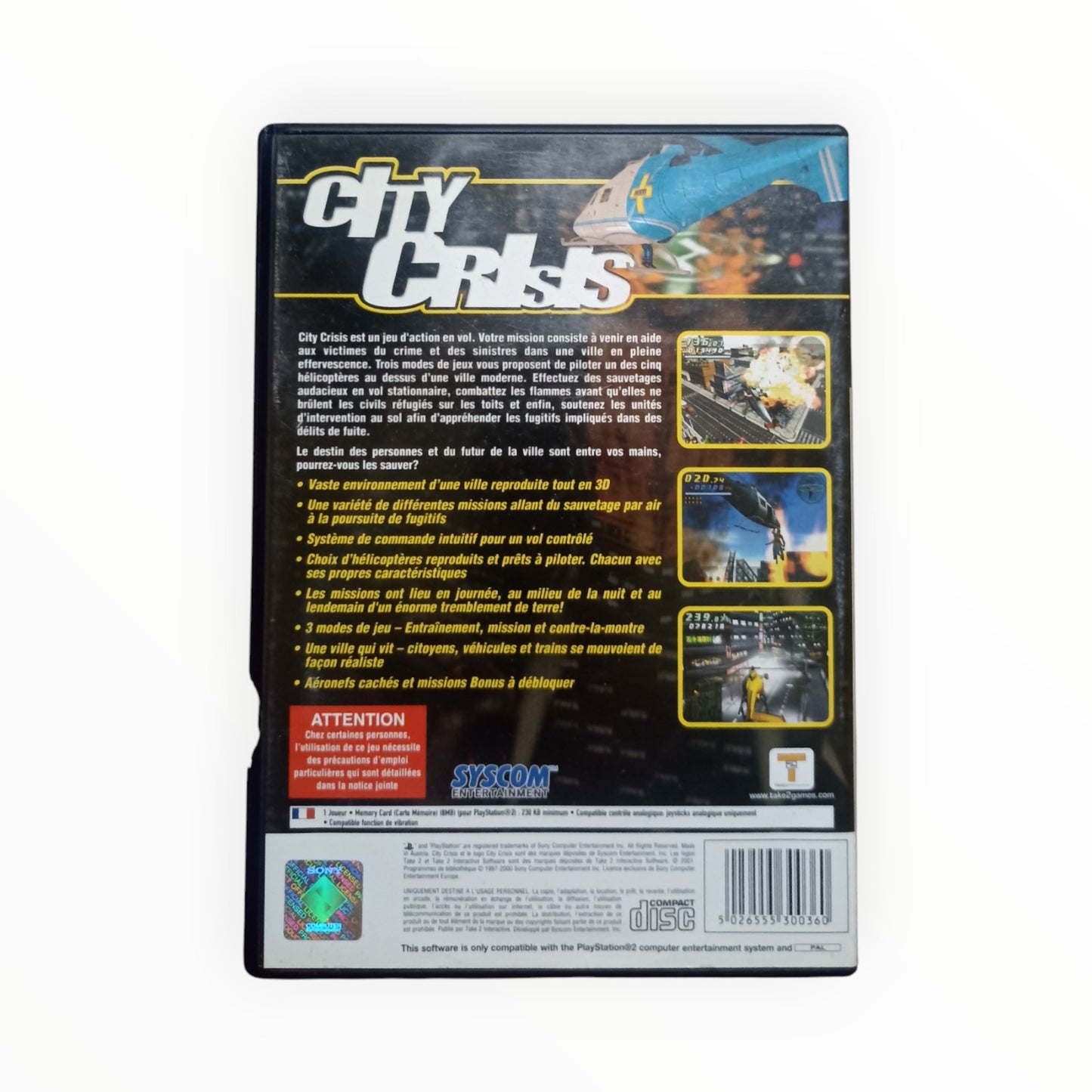 City Crisis Playstation 2 (PS2)