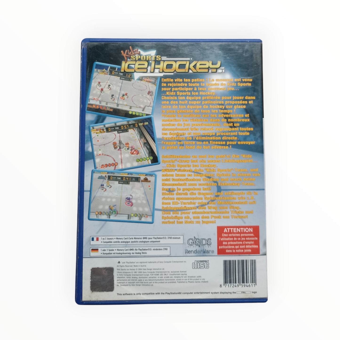 Kidz Sports : Ice Hockey playstation 2 (PS2)