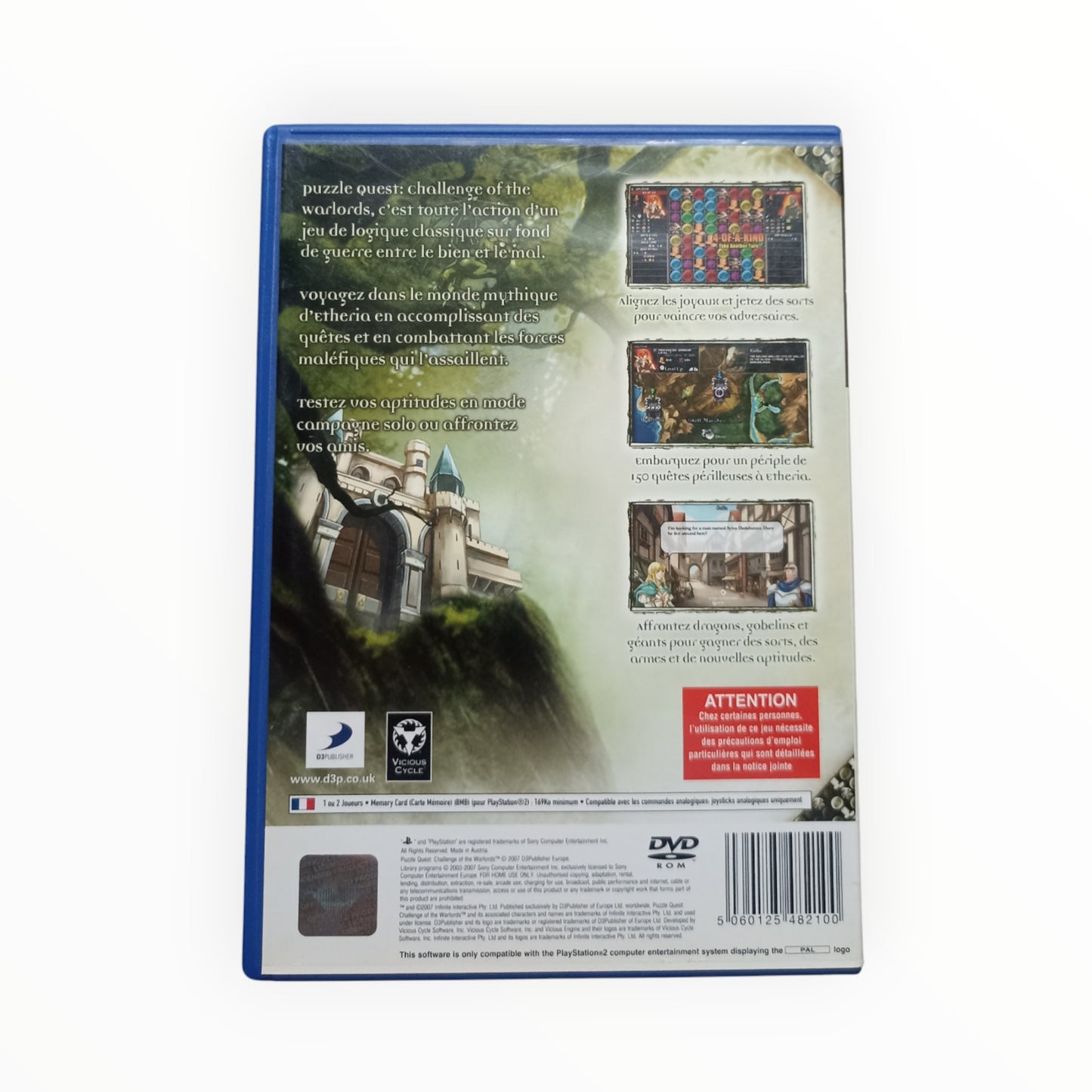 Puzzle Quest : Challenge Of The Warlords playstation 2 (PS2)