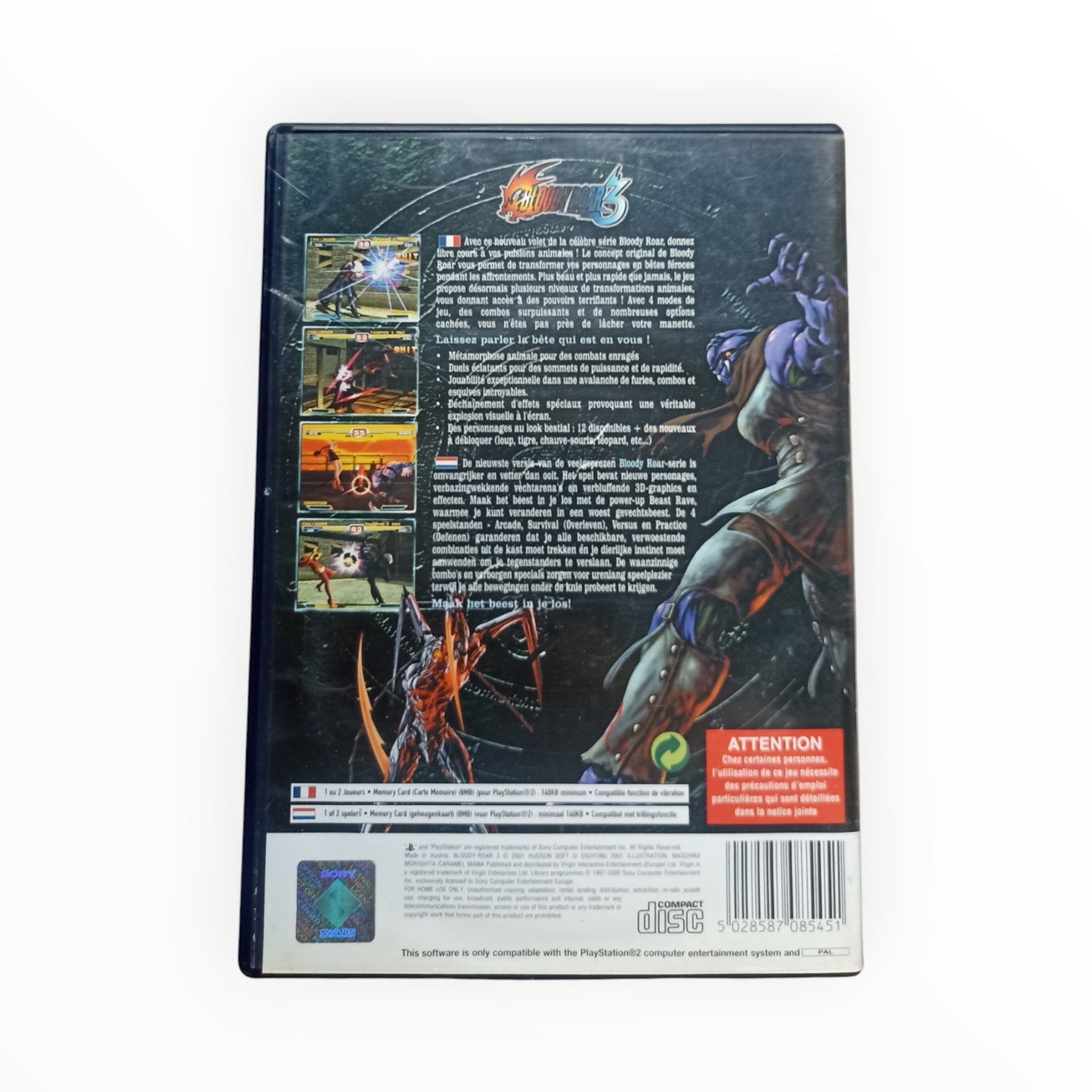 Bloody Roar 3 Playstation 2 (PS2)