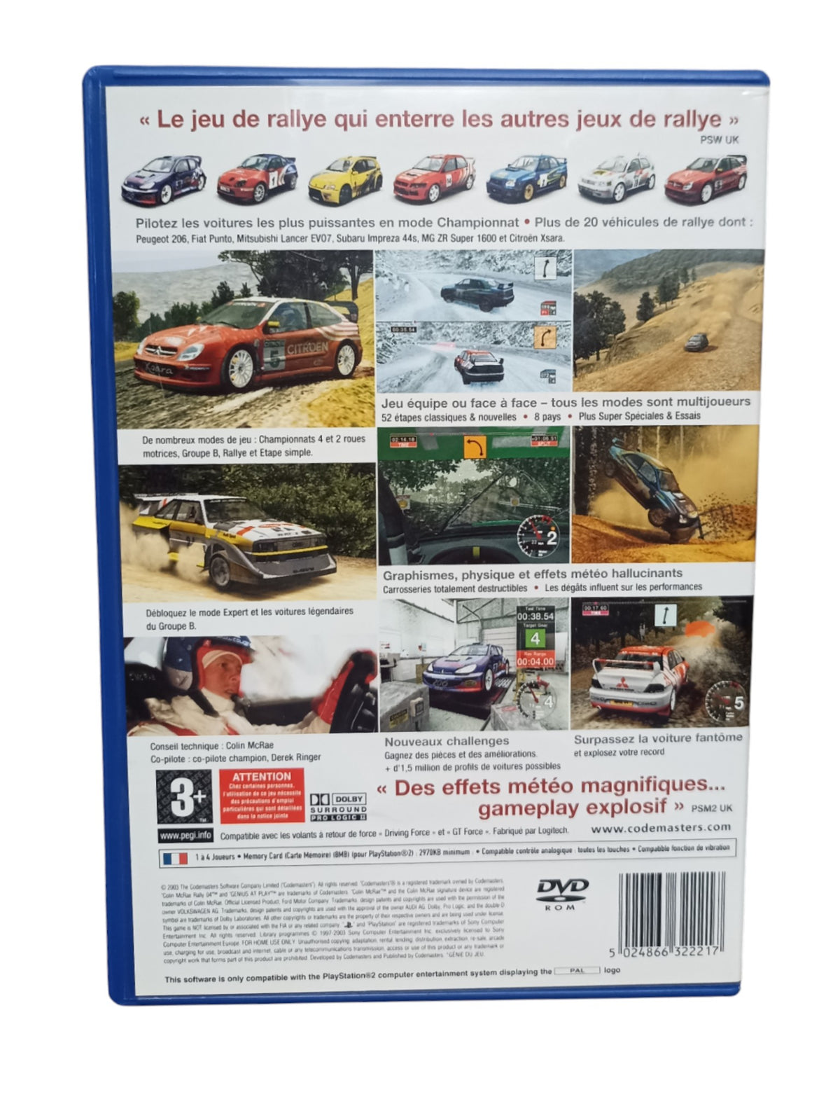 Colin McRae Rally 04 Playstation 2 (PS2)