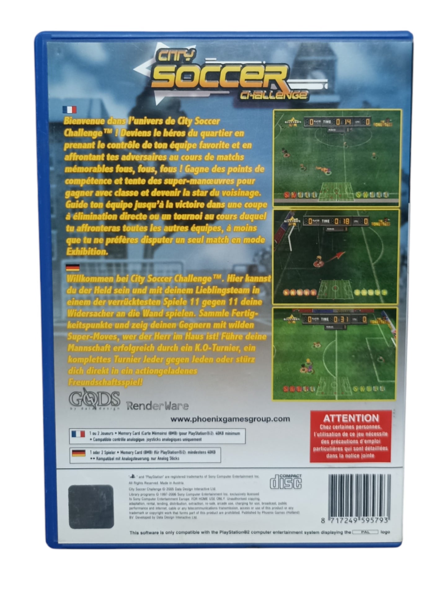 City Soccer Challenge playstation 2 (PS2)