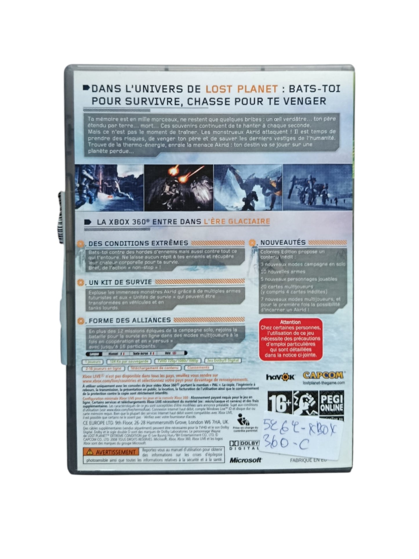 Classics Lost Planet Extrême Condition Xbox 360