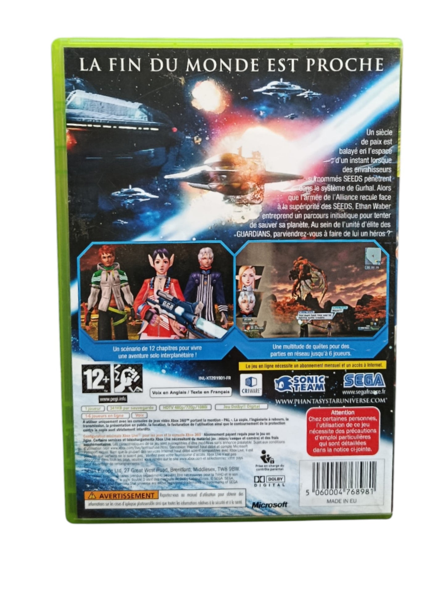 Phantasy Star Universe Xbox 360