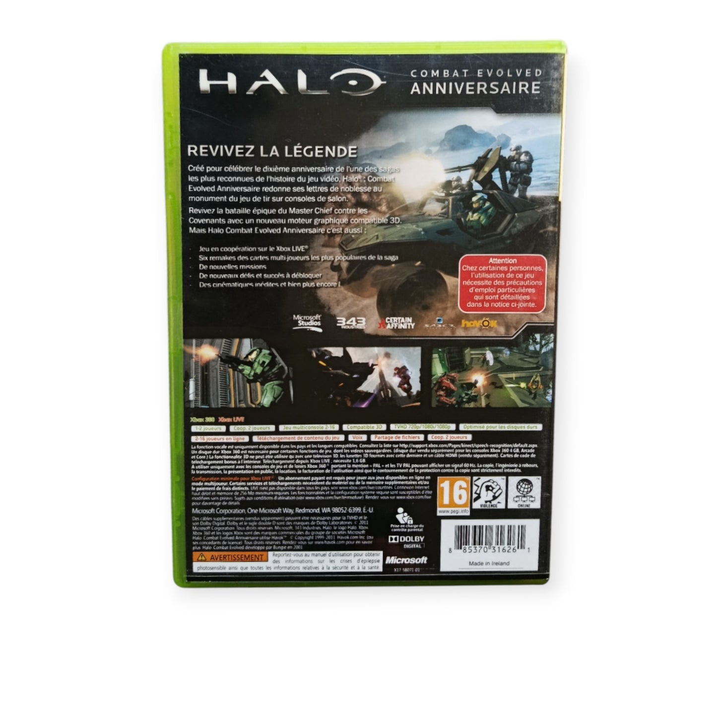 Halo Combat Evolved Anniversaire Xbox 360