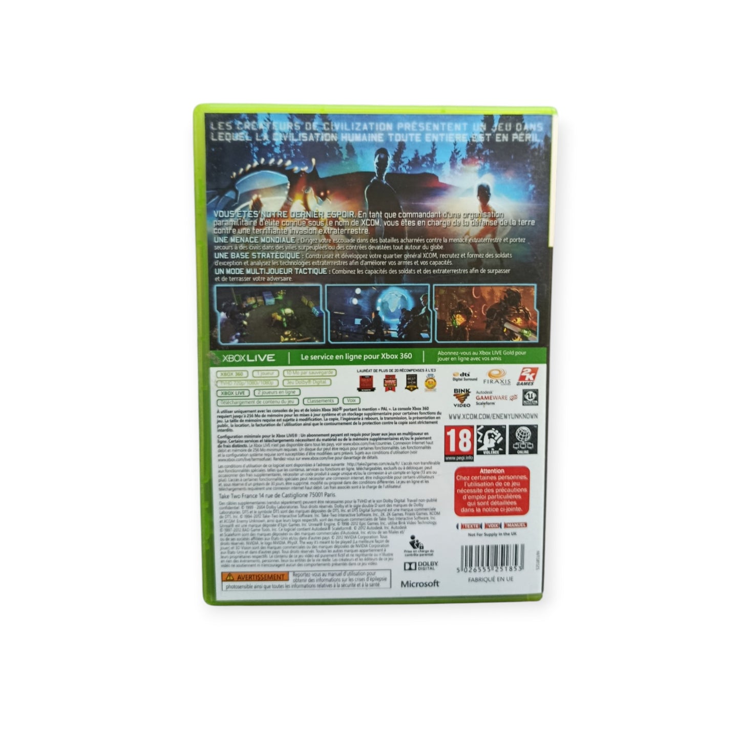 Xcom : Ennemy Unknown Xbox 360