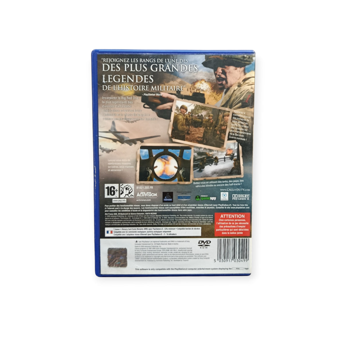 Call of Duty 2 : Big Red One playstation 2 (PS2)
