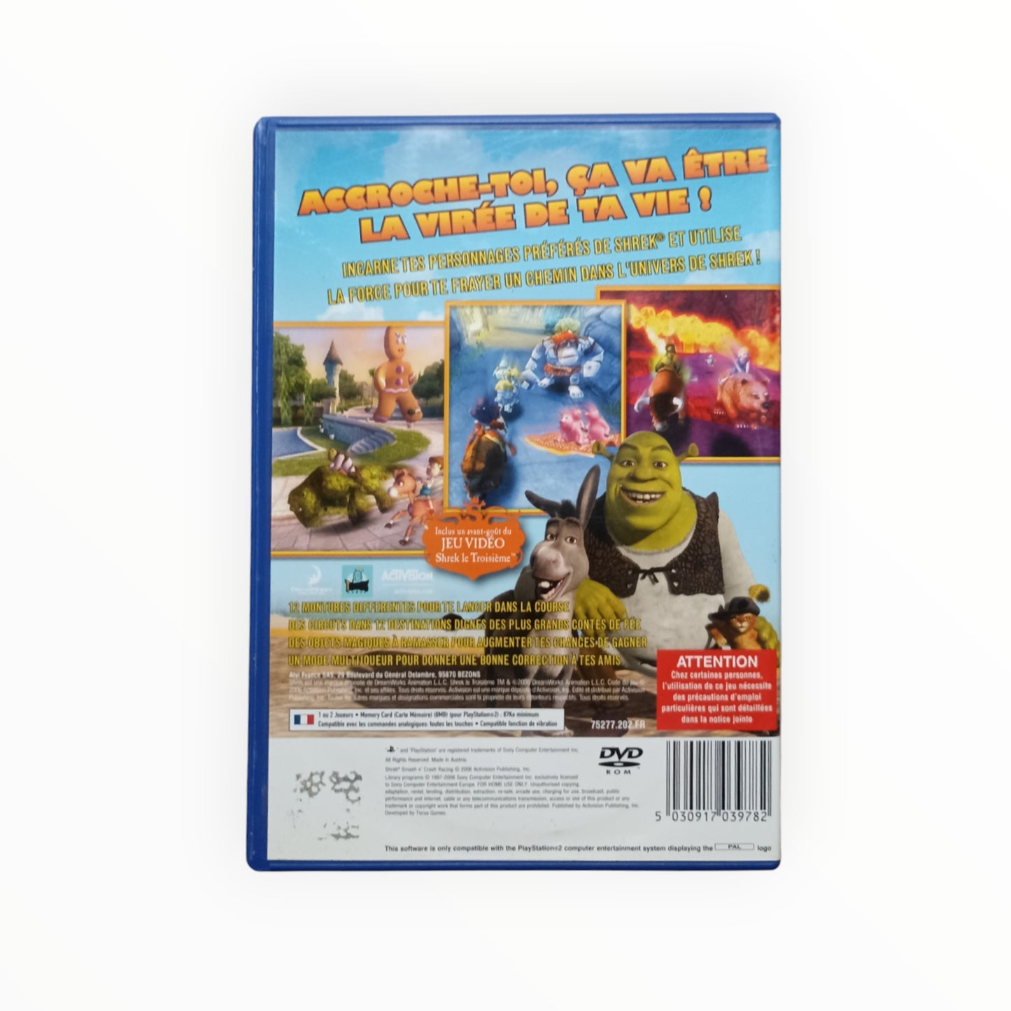 Shrek Smash N'Crash Racing playstation 2 (PS2)