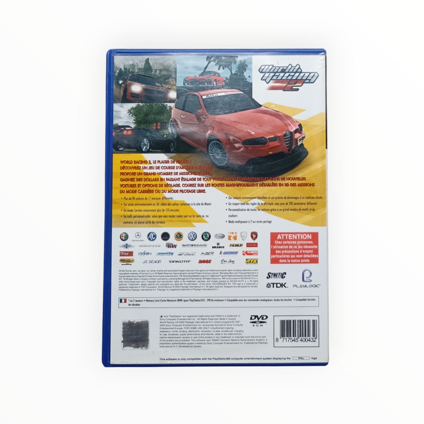 World Racing 2 playstation 2 (PS2)