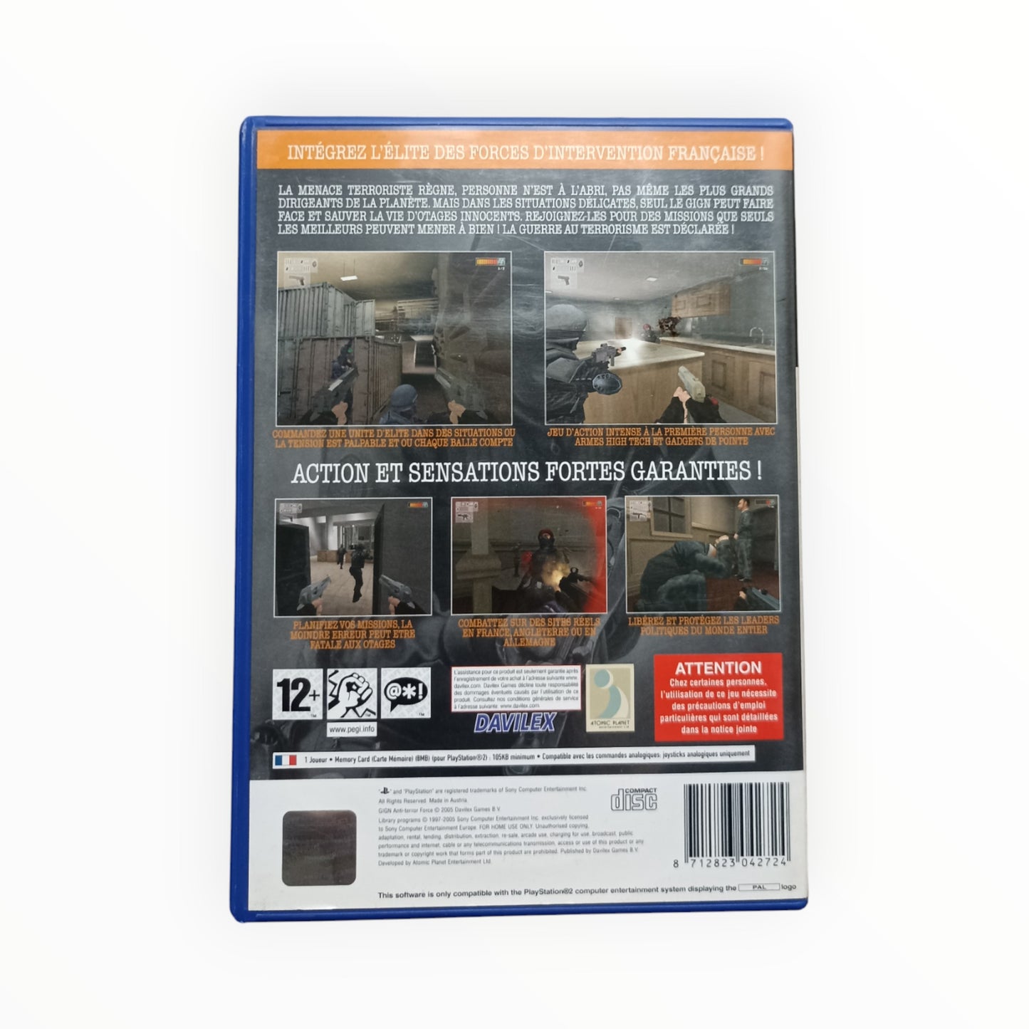 GIGN Anti-Terror Force playstation 2 (PS2)